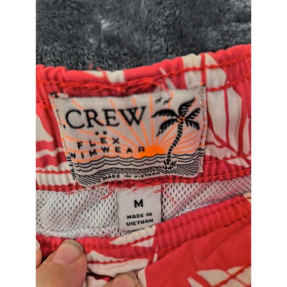 J. Crew Factory Flex Swimwear Men's Medium Sailing away  Red - Picture 3 of 10
